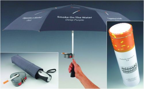 Sigara içenler için şemsiye